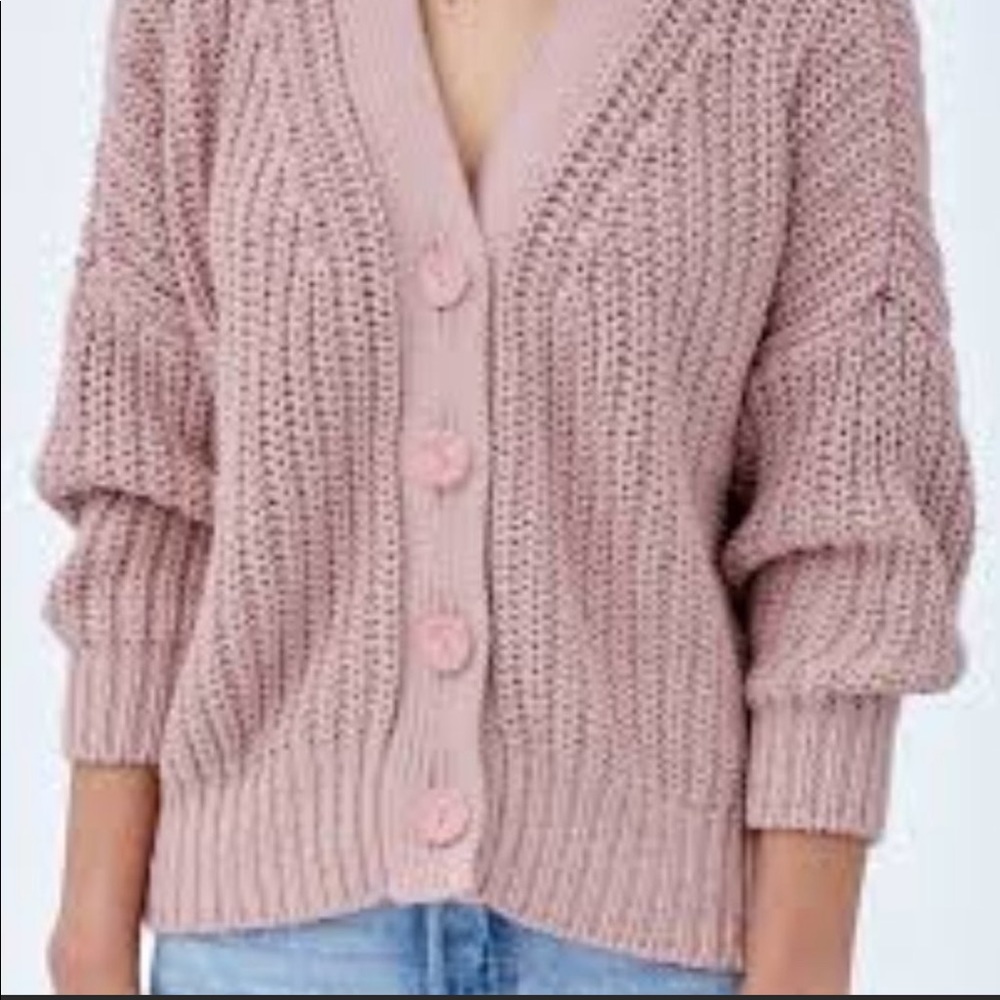 ISO Babaa no 18 cardigan in Plum Blossom